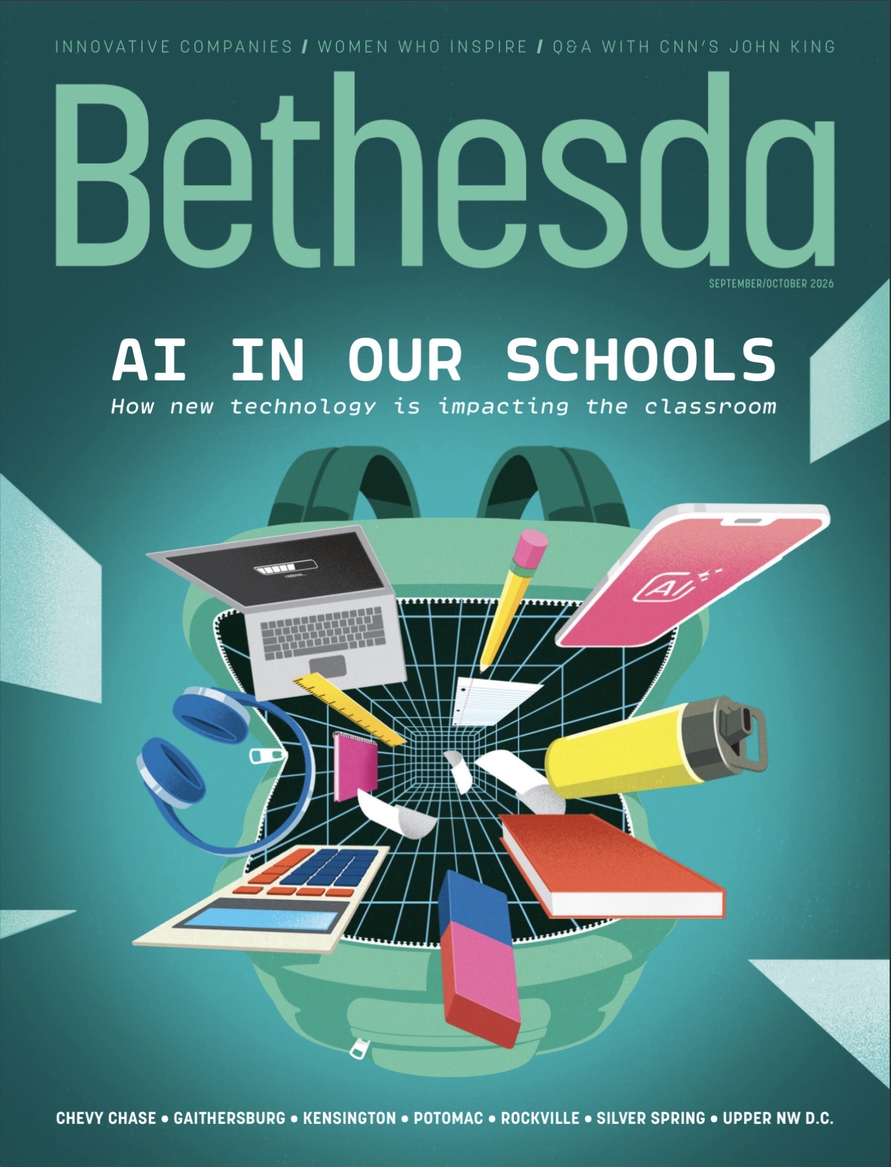 Cover of the September and October 2026 issue of Bethesda Magazine